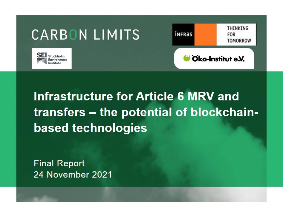 Report: Article 6 MRV and transfers